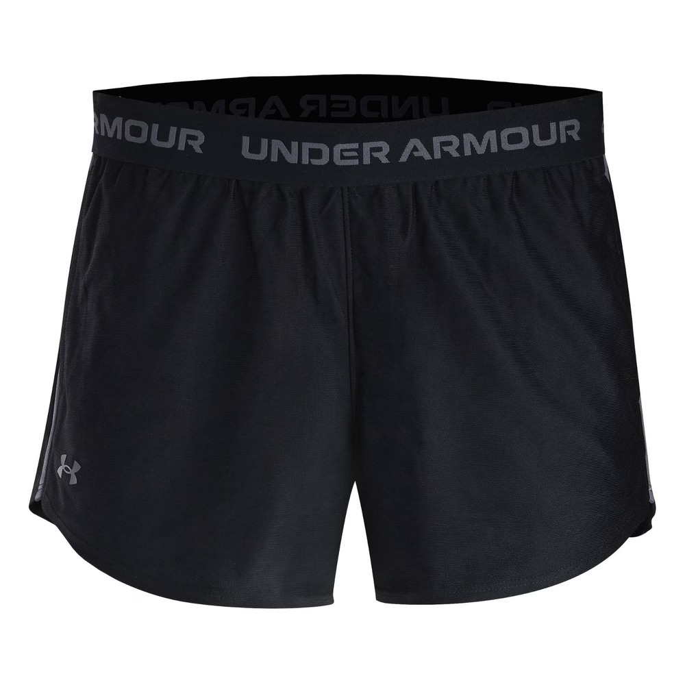 NWT Under Armour Women's Tech Play Up 3" Shorts Size M Black/Gray